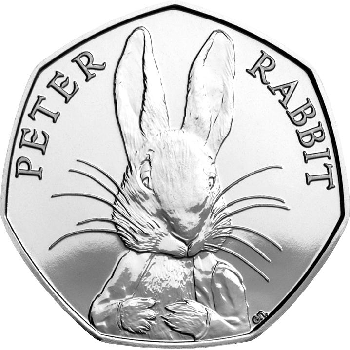 Secure the Peter Rabbit 50p Coin